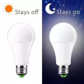 Lâmpada De LED E27 5W 9W 12W Anoitecer Para Amanhecer Inteligente AC85V-265V Luz Diurna Noturna Auto On/Off Caminho Do Corredor Da Escada