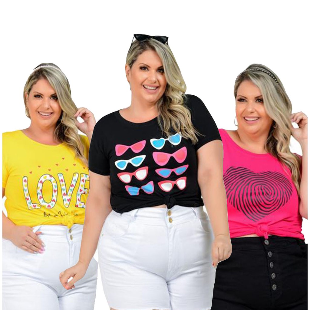 T-shirts Feminina - Linda Estampa - Venda por Atacado e Varejo