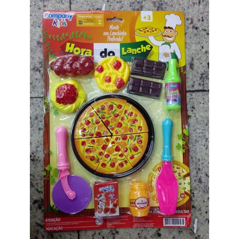 Kits Comidinhas de Brinquedo Food Delivery PizzaBrinquedosBambalalão  Brinquedos Educativos