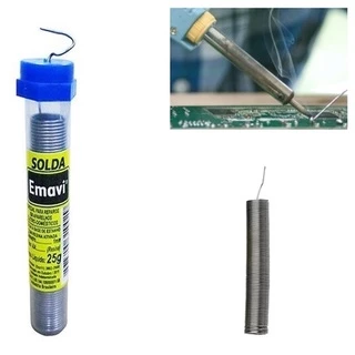 Solda De Estanho Em Tubo 25G - Emavi