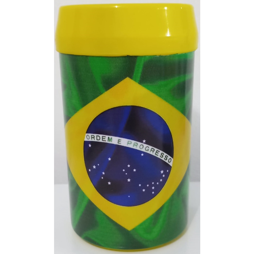 Porta Cerveja latão (473ML) Bolsonaro, Bandeira do Brasil, Meu voto é secreto, time de futebol favorito