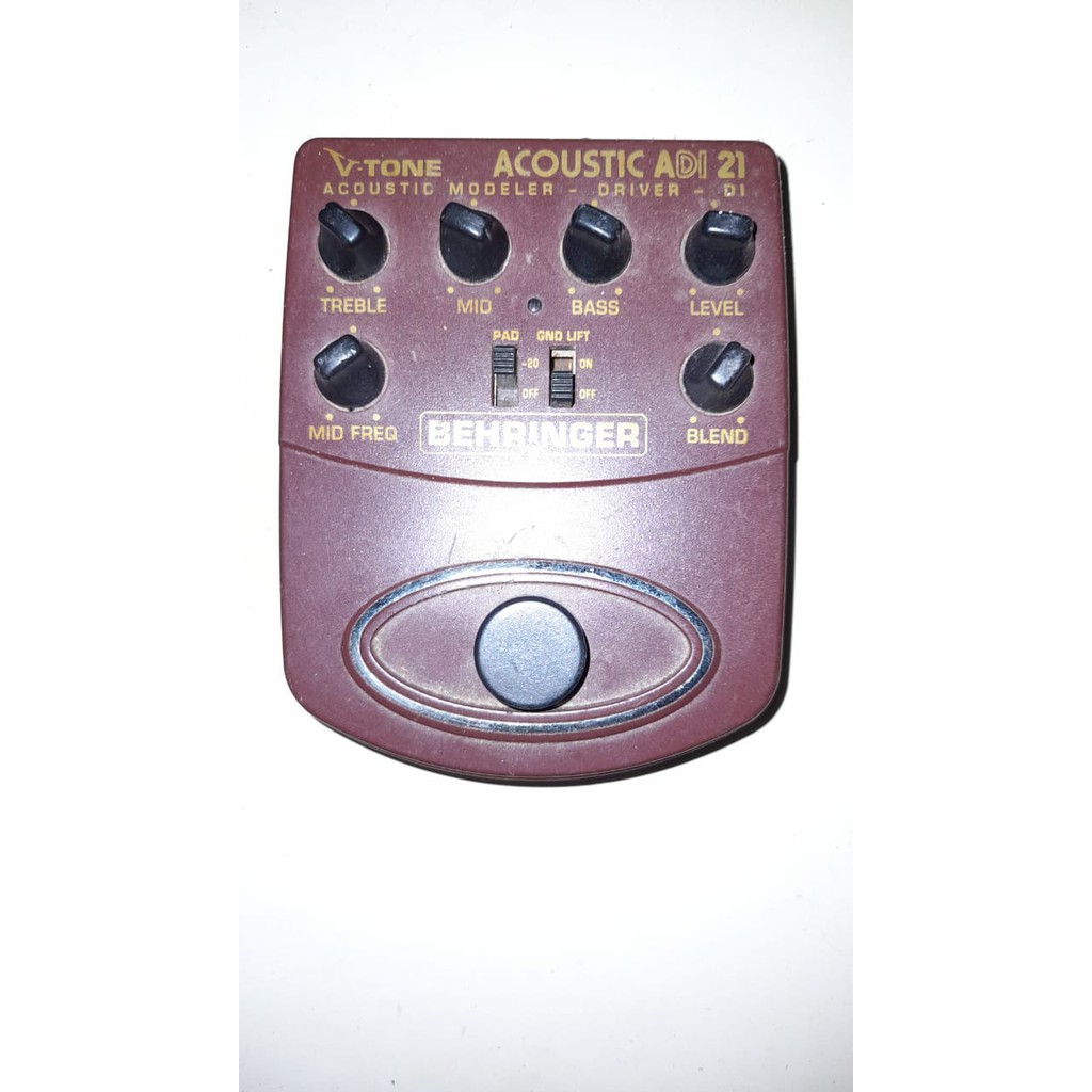 Pedal Violão e Contra Baixo Multi Efeitos Adi21 Behringer Original V-tone