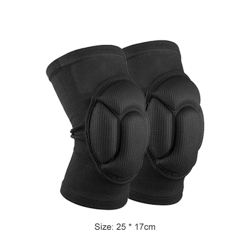 Espessamento de Joelheira Esportiva EVA Silicone Antiderrapante para Futebol, Vôlei e Ciclismo