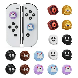 4Pcs Tampas De Aderência Para Nintendo Switch Joy-Con , Silicone Joystick Acessórios Compatíveis Com/OLED/Lite Joycon