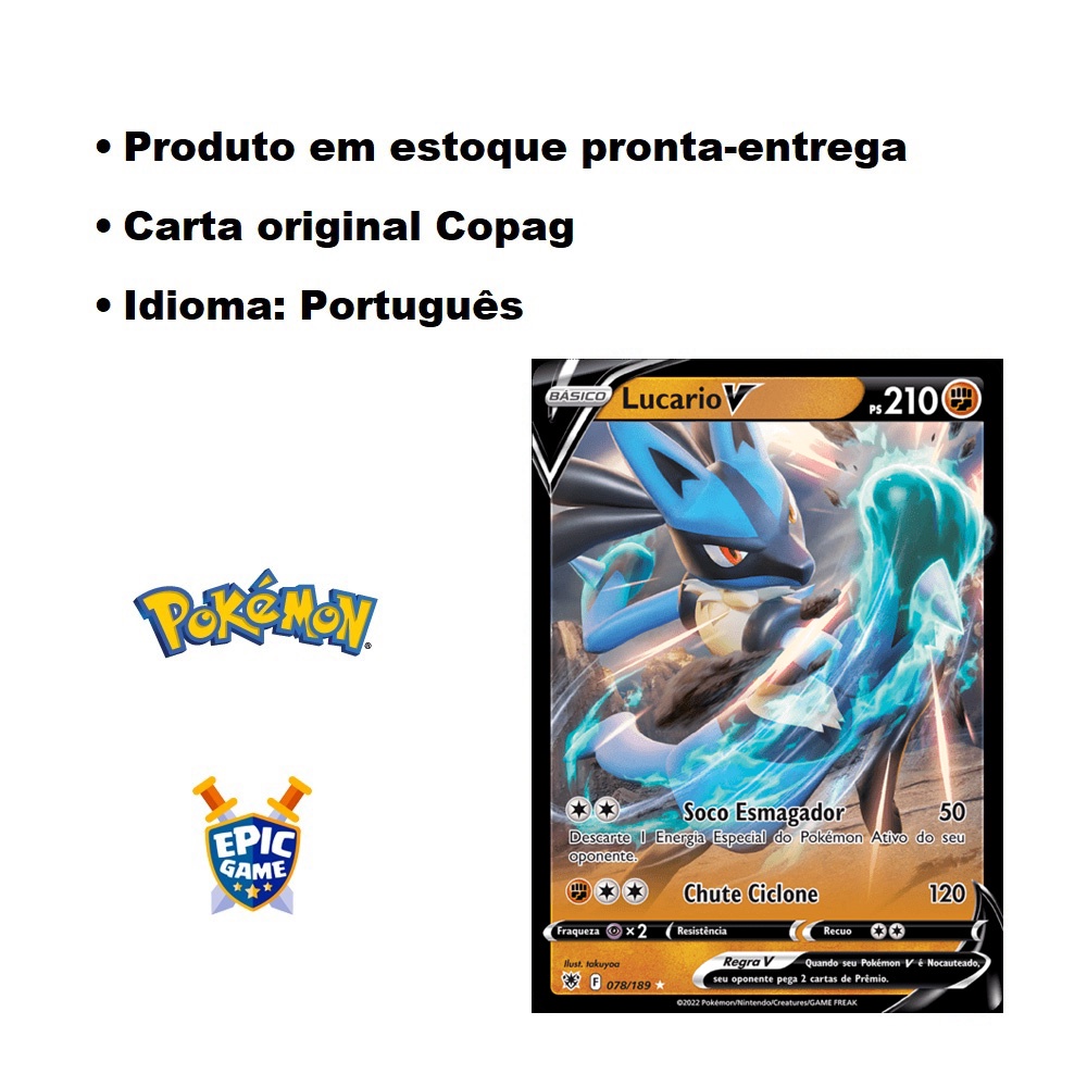 Carta Pokemon Charizard V Português 19/189 Card Original Copag