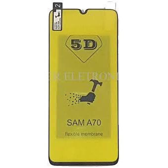Película De Gel 5d Com Borda Preta Galaxy A70 SM-A705MN 6.7