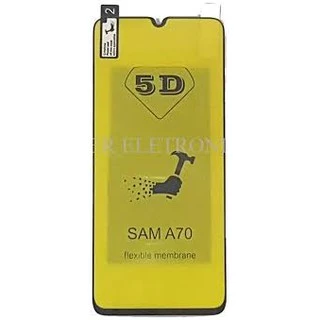 Película De Gel 5d Com Borda Preta Galaxy A70 SM-A705MN 6.7