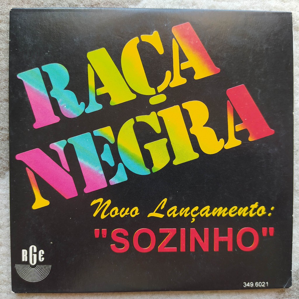 Cd Raça Negra single Sozinho 1996 promocional RGE samba pagode