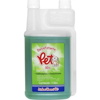 Desinfetante Pet 1 Litro Chemitec Desinfetante, Bactericida Rende 200 Litros