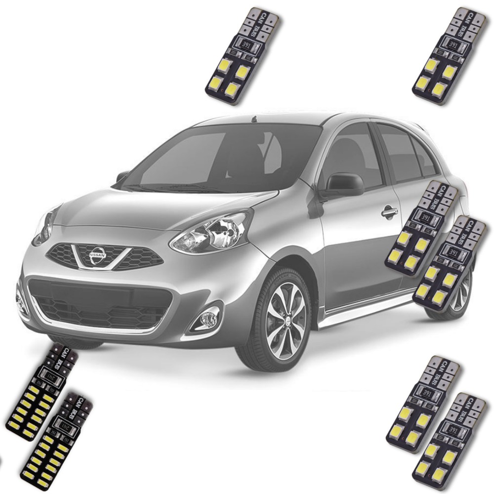 Kit Led Nissan March 2012 a 2018 a Pronta Entrega | Shopee Brasil