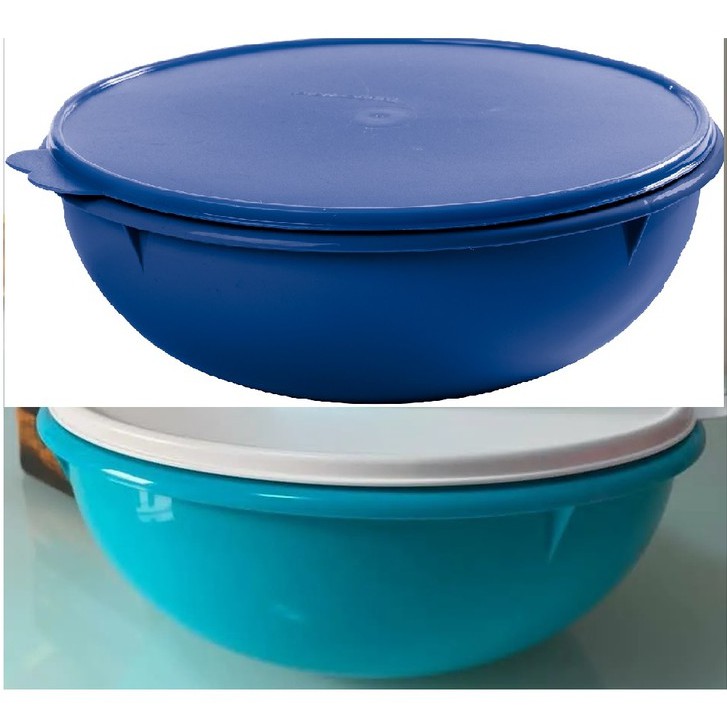 Tigela Saladeira Tupperware Azul Ou Verde Aruba 6,5 Litros | Shopee Brasil