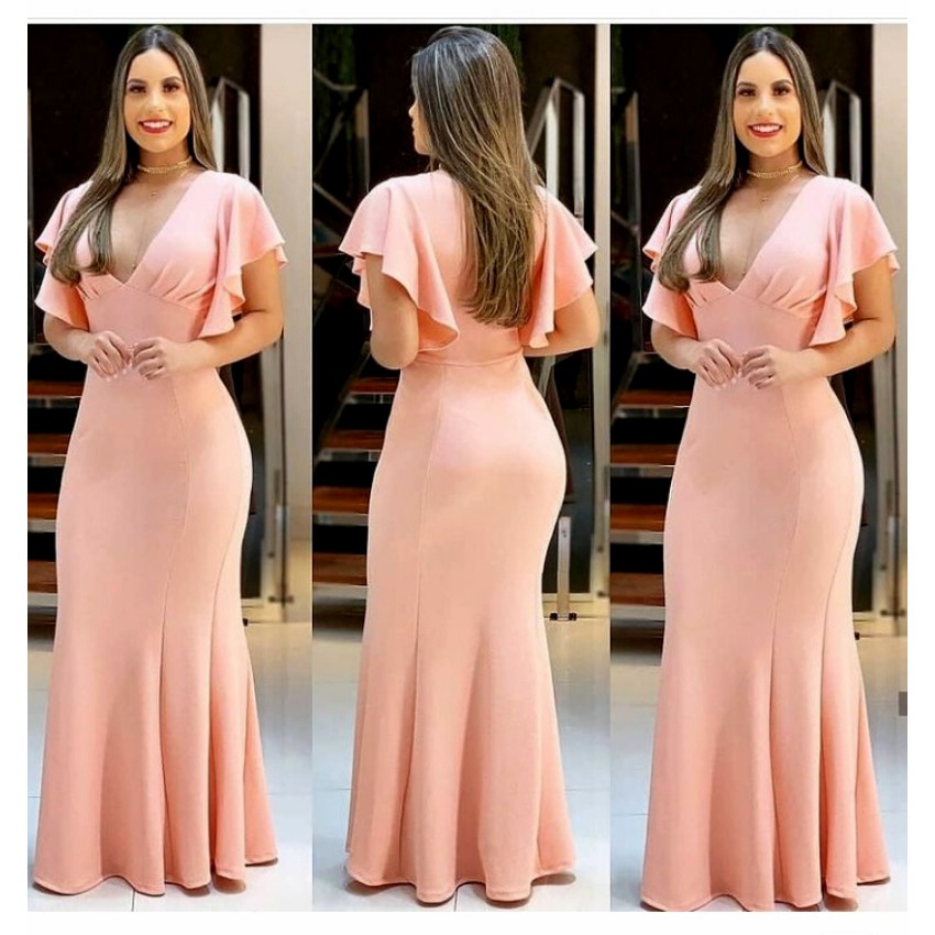 Vestido simples para madrinha de casamento hot sale no civil