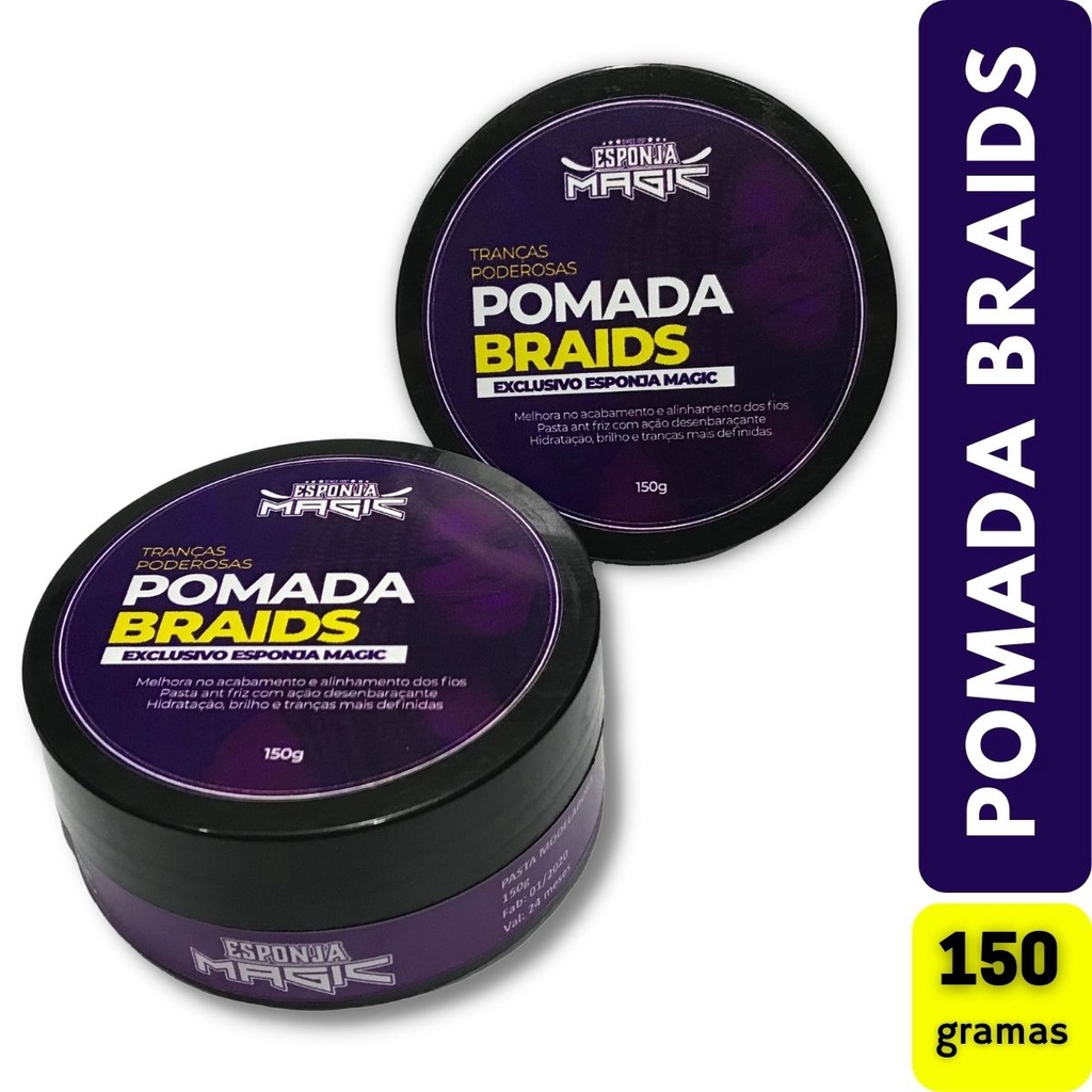 Pomada Modeladora Para Tranças e Dreads Baby Hair Fixação e Acabamento ...