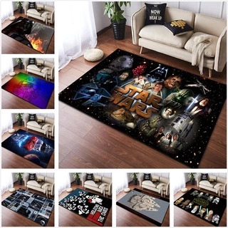 Filme de Ficção Científica Personalizado Star Wars White Soldier Carpet Black Samurai Sala de Estar Quarto Carpete Quarto Quarto Quarto Quarto Antiderrapante Piso Tapete Mesa de Café Janela da Baía Doméstica Star Wars Star Wars B555