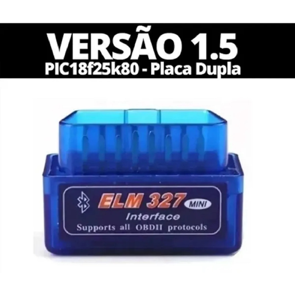Scanner Elm327 Obd2 Bluetooth Vs 1.5 Placa Dupla Pic 8f25k80 Shopee