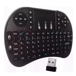 Mini Teclado Controle Sem Fio Para Smart Tv Tv Box Pc - Iluminado