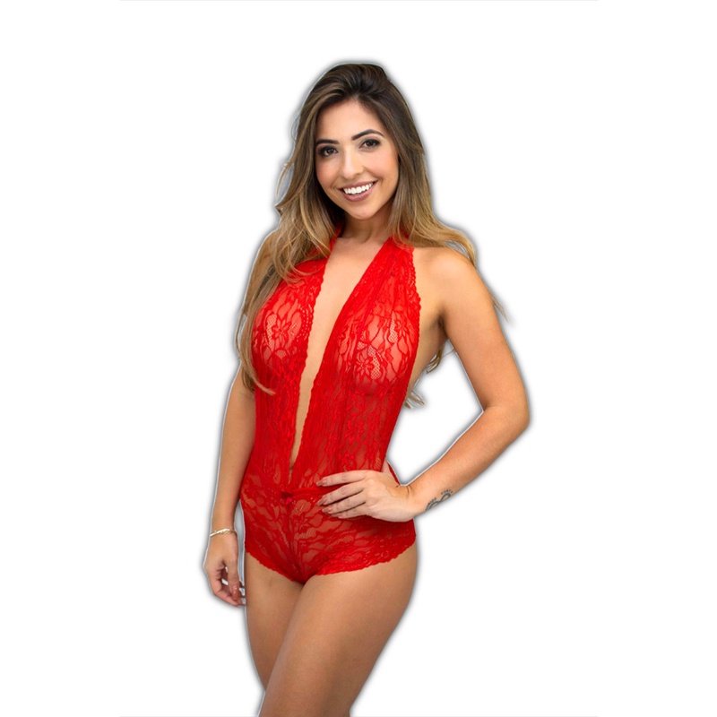 Body Em Renda Decote Profundo Sensual Costas Nua Sem Bojo Decotado Moda Feminina Shopee