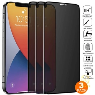 COVET película 3pçs Vidro Temperado Antiespionagem Tampa Privacidade Protetor De Tela 2PACK Filme Telefônico De Anti-Privacy Compatível Com 15 14 13 12 11 Pro MAX X XS MAX XR 7 8 Plus SE 2020
