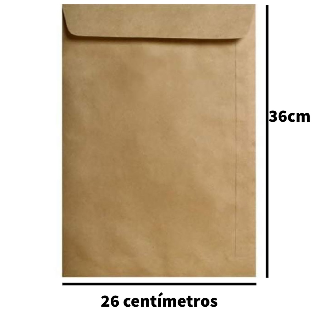 Envelope Ofício Kraft Pardo 26x36 Cm Tilibra - Caixa Com 100 Unidades ...