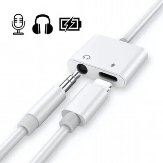 Adaptador de Fone de Ouvido iPhone 11 Xs Xr 8 7 Recarrega Microfone Pronta Entrega