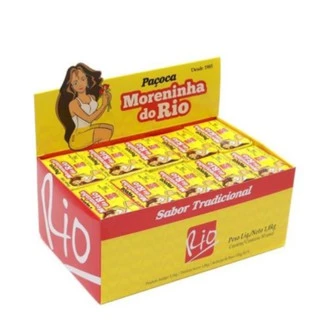 Paçoca Moreninha do Rio - Caixa de 1kg - Com 50 unidades