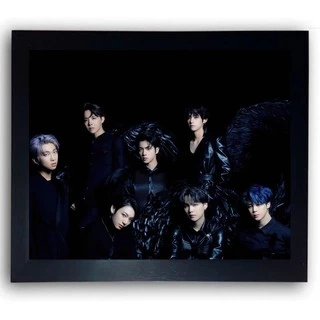 Quadro Decorativo Moldurado Bts