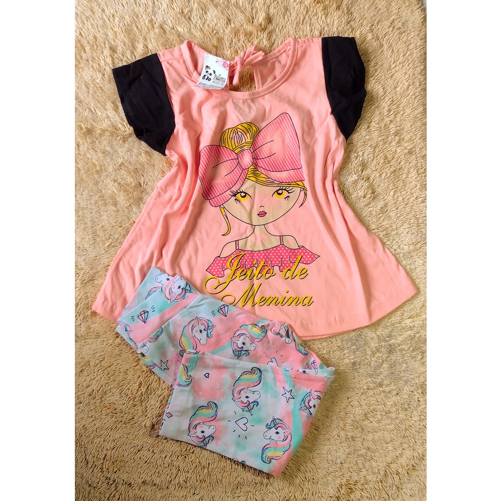Conjunto infantil menina 3 anos | Shopee Brasil