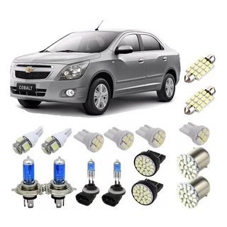 Kit Lampadas Super Branca E Leds Para Gm Cobalt Techone