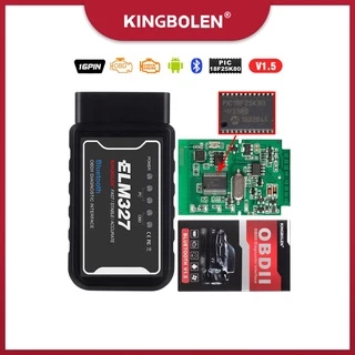 elm327 Bluetooth Compatível Com V1.5 PIC18F25K80 ATAL & ATPPS 4 Mhz Cristal wifi elm327 Para Android/IOS/PC Torque OBDII Leitor Código