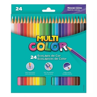 Lápis de Cor FABER-CASTELL MultiColor c/ 24 Cores