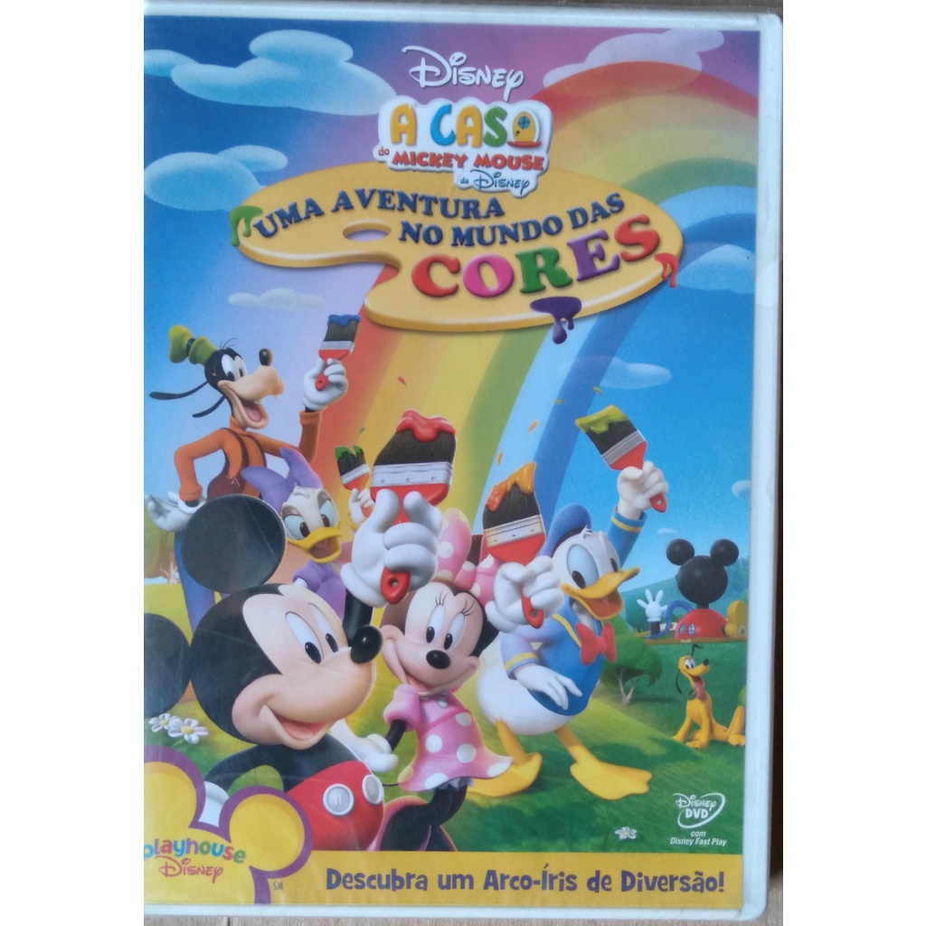 DVD A Casa Do Mickey Mouse Uma Aventura No Mundo Das Cores Original 