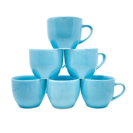 Jogo de Chá Porcelana Azul - Donna Coisinha Decor