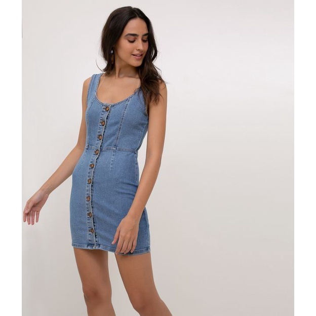 Vestido jeans hot sale da renner