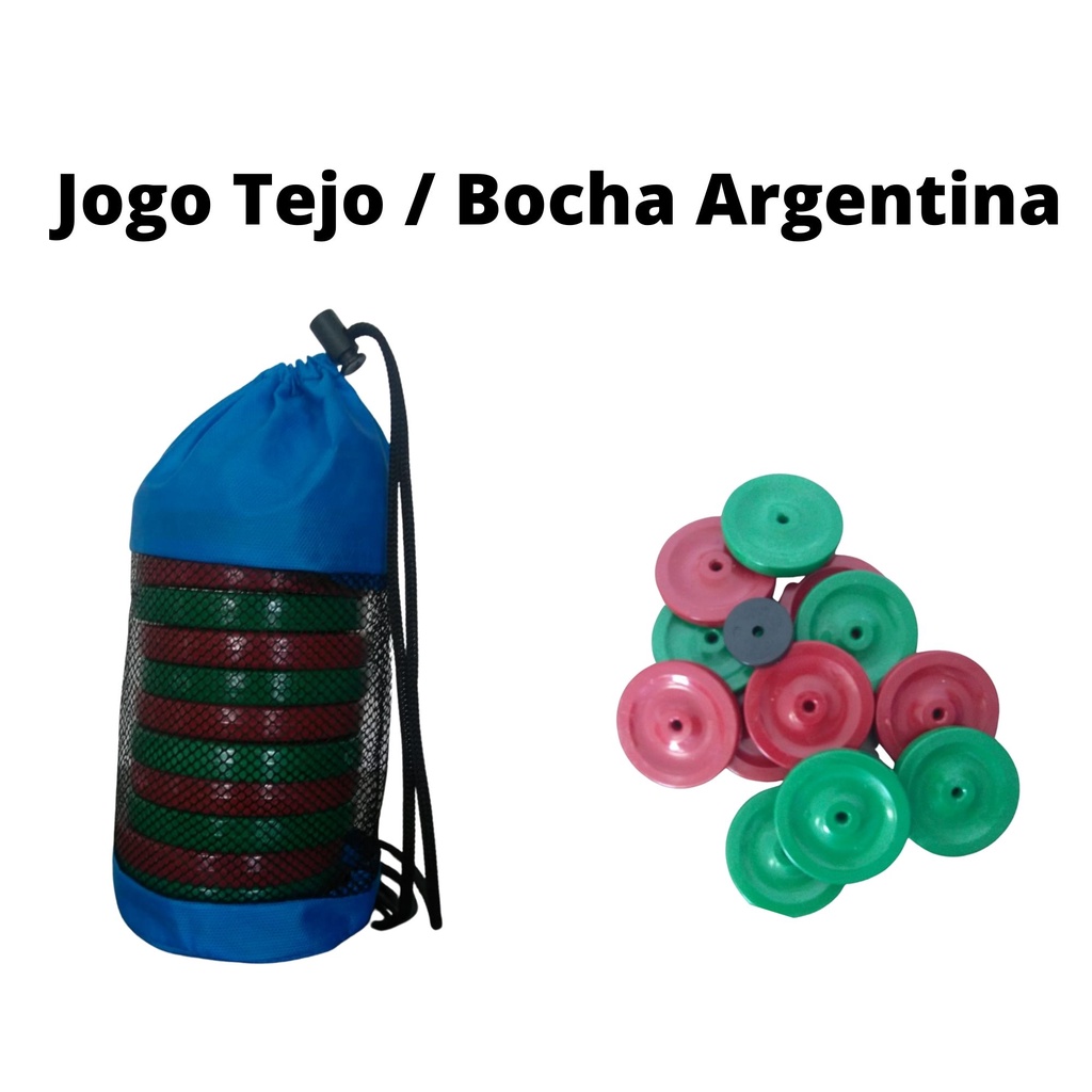 Jogo de bolas de bocha Sulamericana 1.150kg Com 12 bolas 2 bolim comum