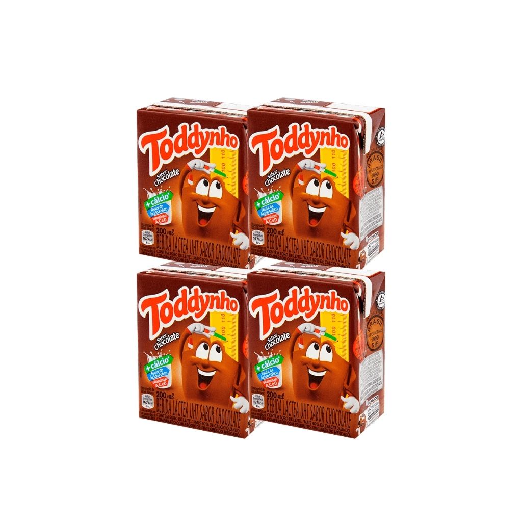 Toddynho Chocolate Enriquecido Com Vitaminas 3-pack 200 ml each