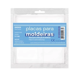 5 Placa Silicone P/ Moldeira De Clareamento 1mm