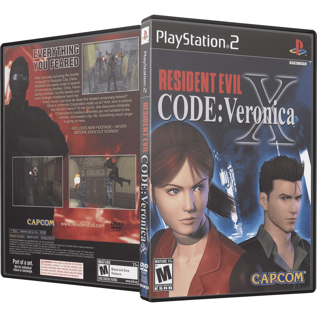 Resident Evil Code Veronica X Ps2 Dublado pt br