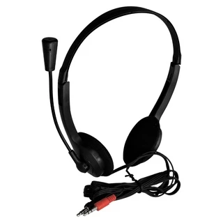 Headset Estéreo Com haste Regulável Multimídia Com Microfone Audio