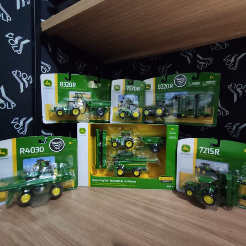 Miniatura Coleção De Ferro Miniatura Colheitadeiras Carrinho Tratores  Maquinas Agricola Fazenda Kit 5 Peças Farm Set Metal