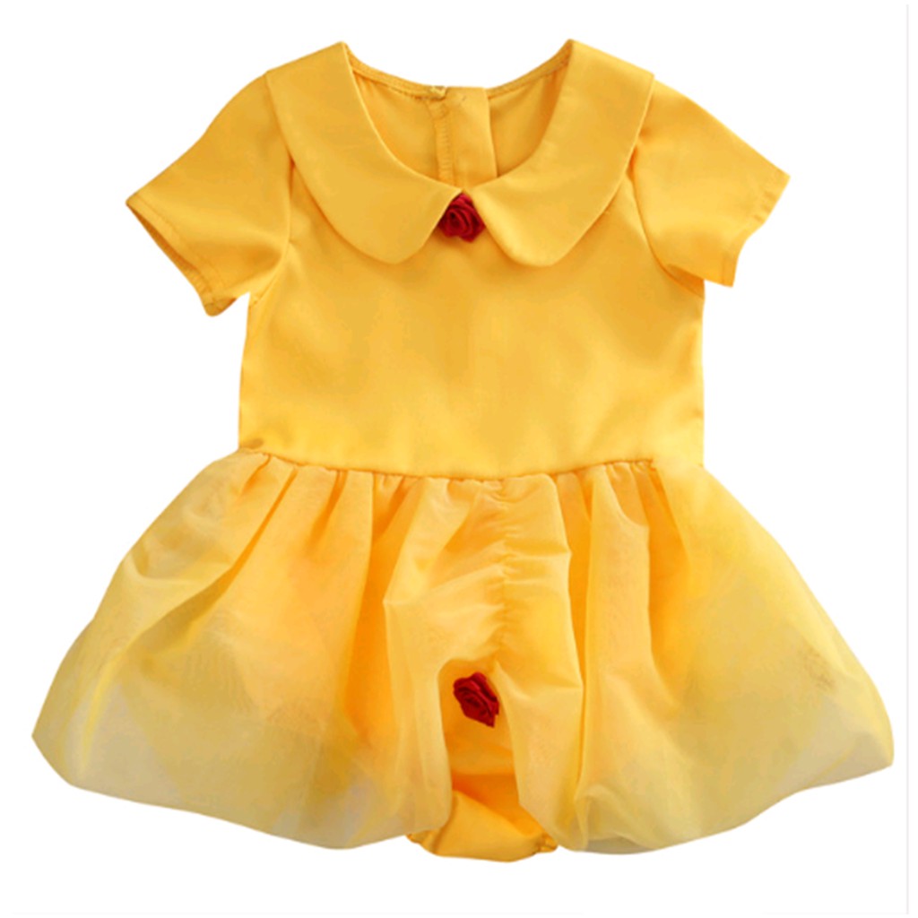 Vestido Fantasia Infantil Princesa Bela - Emfantasy