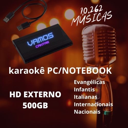 Karaoke Party Box Vermelho +2 Microfones +de 1000 Músicas Com