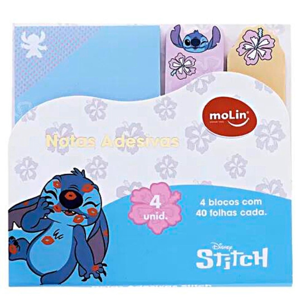 Mini Notas Adesivas Stitch Molin Blocos Fls Cada Shopee Brasil