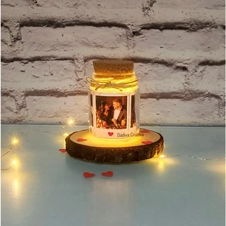 Potinho de luz com 4 fotos