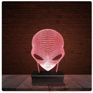 Abajur Luminária Acrílico Led - Alien E.T UFO Ufologo
