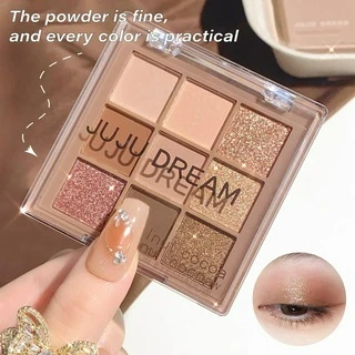 Paleta De Sombras De 9 Cores-Maquiagem Fosca/Brilhante , Tons De Cacau E Avelã em Oferta na Shopee