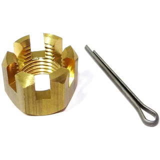 Porca Hélice Motor Popa Yamaha 15 Hp + Presilha Latão Cromad