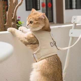 Coleira De Gato Arnês E Trela Do Gato Para Passear A Prova De Fuga Colete Macio Para Gatos Cachorro Pequenos