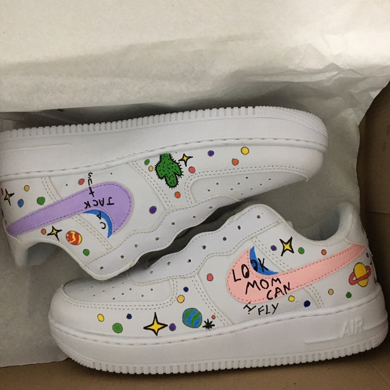 Tênis air force 1 personalizado trap Travis Scott astroworld custom personalizado cactus geek10