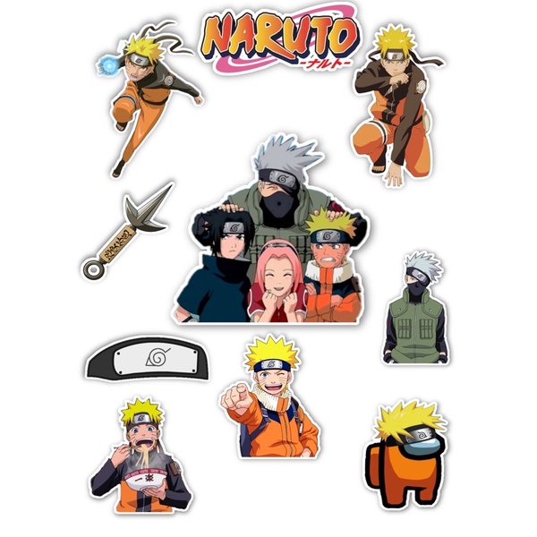 Topo de bolo Naruto e Saia de Bolo para Imprimir Grátis