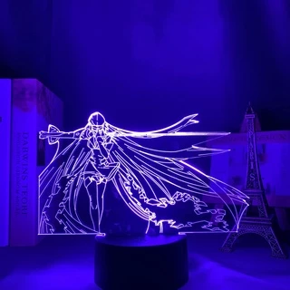Anime Akame Ga Kill Esdeath Figure Lâmpada Led Noturna Jagermeister 1